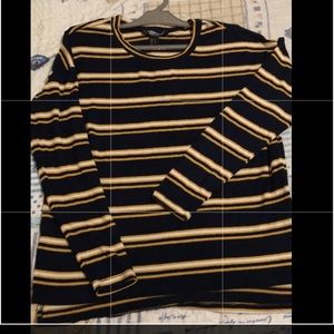 Long sleeve soft striped shirt